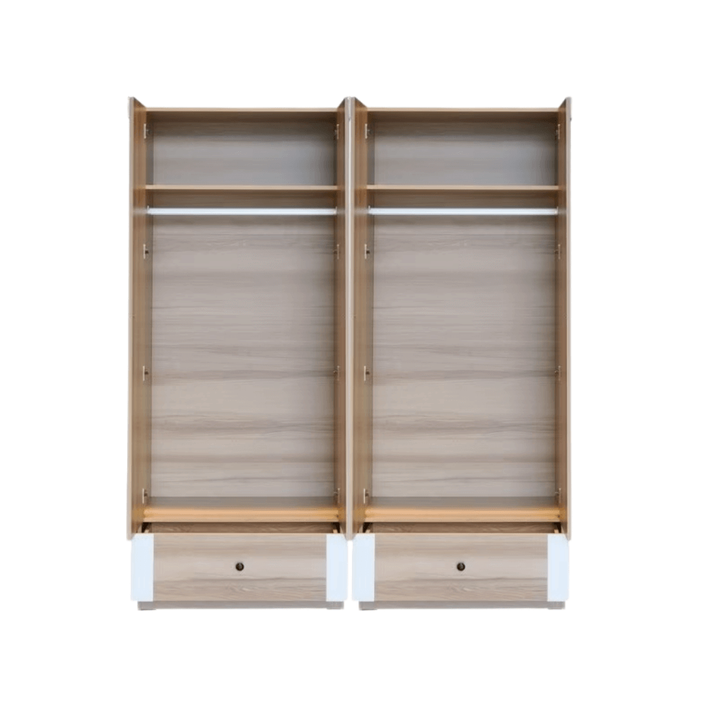 ชุดห้องนอน + ที่นอนสปริง 6 ฟุต WISDOM DESIGN FURNITURE รุ่น ARISTA 8 สี แอช/ขาว_4